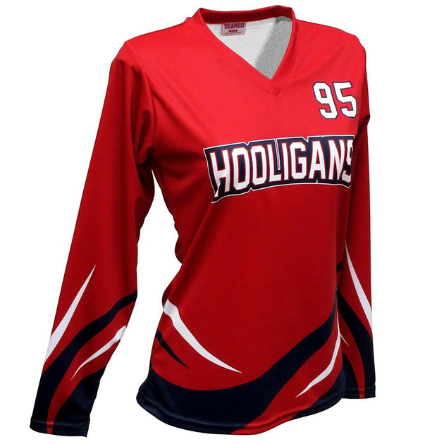 Women's Techno Long Sleeve Volleyball Jersey Xs Small Girls Dig